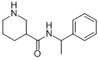 N-(1-phenylethyl)piperidine-3-carboxamide Structure