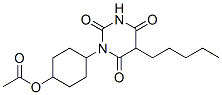 1-(4-Acetyloxycyclohexyl)-5-pentylbarbituric acid Structure