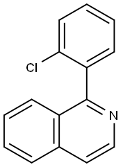 1-(2-클로로페닐)-이소퀴놀린 구조식 이미지