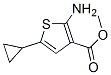 3-Thiophenecarboxylicacid,2-amino-5-cyclopropyl-,methylester(9CI) Structure