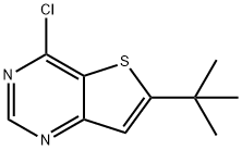 6-T-BUTYL-4-CHLOROTHIENO[3,2-D]PYRIMIDINE Structure