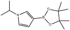 1-isopropyl-3-(4,4,5,5-tetramethyl-1,3,2-dioxaborolan-2-yl)-1H-pyrrole 구조식 이미지