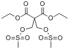 2,2-BIS(METHYLSULFONYLOXYMETHYL)MALONIC ACID DIETHYL ESTER Structure