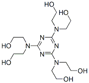 2,2',2'',2''',2'''',2'''''-(1,3,5-triazine-2,4,6-triyltrinitrilo)hexakisethanol  Structure