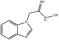 1-Benzimidazoleacetamidoxime(8CI) Structure