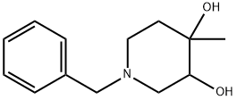 3,4-Piperidinediol, 4-methyl-1-(phenylmethyl)- (9CI) Structure