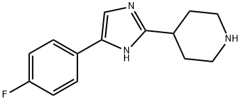 PIPERIDINE, 4-[5-(4-FLUOROPHENYL)-1H-IMIDAZOL-2-YL]- 구조식 이미지