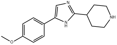 PIPERIDINE, 4-[5-(4-METHOXYPHENYL)-1H-IMIDAZOL-2-YL]- 구조식 이미지