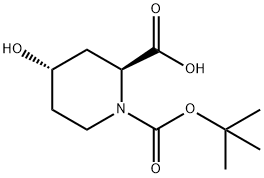 4-HYDROXY-PIPERIDINE-1,2-DICARBOXYLIC ACID 1-TERT-BUTYL ESTER Structure