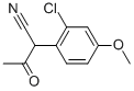 2-(2-CHLORO-4-METHOXYPHENYL)-3-OXOBUTYRONITRILE 구조식 이미지