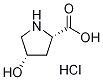 (4S)-4-hydroxy-L-proline hydrochloride 구조식 이미지