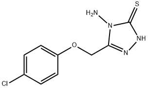 4-triazole-3-thione,2,4-dihydro-4-amino-5-((4-chlorophenoxy)methyl)-3h-2 Structure