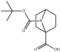 7-(tert-부톡시카르보닐)-7-아자비시클로[2.2.1]헵탄-1-카르복실산 구조식 이미지