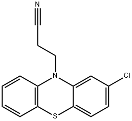 2-클로로-10H-페노티아진-10-프로판니트릴 구조식 이미지