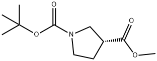 (R)-1-Boc-피롤리딘-3-카르복실산메틸에스테르 구조식 이미지