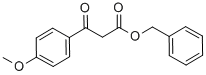 BETA-OXO-4-METHOXY-BENZENEPROPANOIC ACID PHENYLMETHYL ESTER Structure