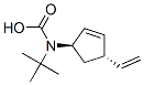 카르밤산,[(1R,4S)-4-에테닐-2-사이클로펜텐-1-일]-,1,1-디메틸에틸 구조식 이미지