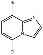 이미다조[1,2-a]피리딘,8-broMo-5-클로로- 구조식 이미지