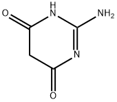 2-아미노피리미딘-4,6-디올 구조식 이미지