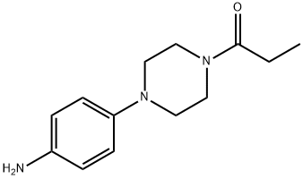 1-[4-(4-AMINO-PHENYL)-PIPERAZIN-1-YL]-PROPAN-1-ONE 구조식 이미지