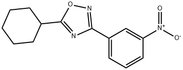 5-시클로헥실-3-(3-니트로페닐)-1,2,4-옥사디아졸 구조식 이미지