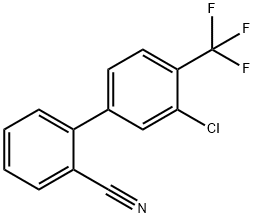 3'-CHLORO-4'-TRIFLUOROMETHYL-BIPHENYL-2-CARBONITRILE Structure