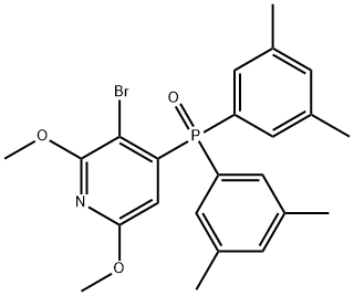 (3-BroMo-2,6-diMethoxy-4-pyridyl)di-3,5-자일릴포스핀옥사이드 구조식 이미지