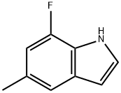 1H-인돌,7-플루오로-5-메틸-(9CI) 구조식 이미지