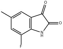 7-Fluoro-5-Methyl Isatin 구조식 이미지
