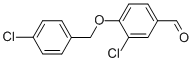 3-클로로-4-[(4-클로로벤질)옥시]벤잘데하이드 구조식 이미지