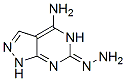 6H-Pyrazolo[3,4-d]pyrimidin-6-one,4-amino-1,5-dihydro-,hydrazone(9CI) 구조식 이미지