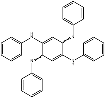 N,N'-디페닐-2,5-비스(페닐아미노)-1,4-벤조퀴논디이민 구조식 이미지