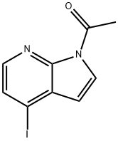 Ethanone, 1-(4-iodo-1H-pyrrolo[2,3-b]pyridin-1-yl)- 구조식 이미지