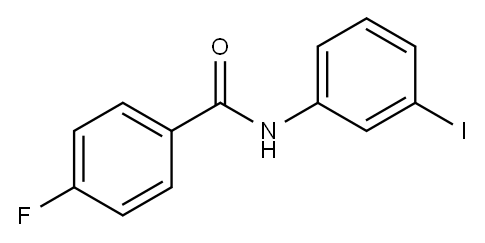 4-Fluoro-N-(3-iodophenyl)benzaMide, 97% 구조식 이미지
