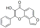 3-Hydroxy-2-phenyl-4H-furo[2,3-h]-1-benzopyran-4-one 구조식 이미지