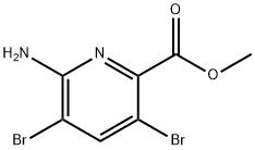 methyl 6-amino-3,5-dibromopicolinate Structure