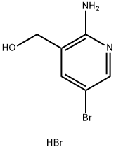 (2-아미노-5-브로모피리딘-3-일)메탄올하이드로브로마이드 구조식 이미지