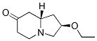 7(1H)-Indolizinone,2-ethoxyhexahydro-,(2R,8aS)-(9CI) 구조식 이미지