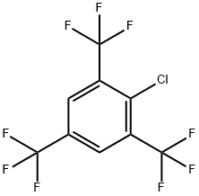 1-CHLORO-2,4,6-TRIS(TRIFLUOROMETHYL)BENZENE Structure