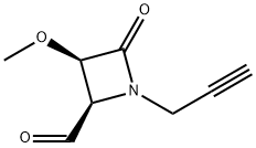 2-Azetidinecarboxaldehyde,3-methoxy-4-oxo-1-(2-propynyl)-,(2R,3R)-(9CI) 구조식 이미지