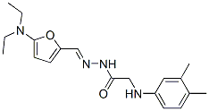글리신,N-(3,4-디메틸페닐)-,[[5-(디에틸아미노)-2-푸라닐]메틸렌]히드라지드(9CI) 구조식 이미지