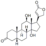 (5beta)-12,beta,14-dihydroxy-3-oxocard-20(22)-enolide 구조식 이미지