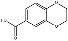 1,4-Benzodioxane-6-carboxylic acid 구조식 이미지