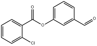 3-FORMYLPHENYL 2-CHLOROBENZOATE 구조식 이미지