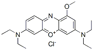 3,7-bis(diethylamino)-1-methoxyphenoxazin-5-ium chloride Structure