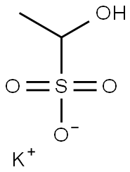 potassium 1-hydroxyethanesulphonate  Structure