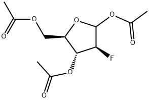 2-FLUORO-2-DEOXY-1,3,5-TRI-O-ACETYL-A-D-ARABINOFURANOSEDISCONTINUED Structure