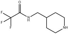 2,2,2-TRIFLUORO-N-PIPERIDIN-4-YLMETHYL-ACETAMIDE Structure