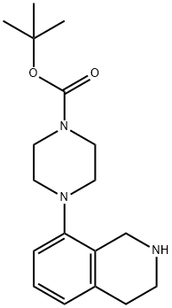 1-Boc-4-(1,2,3,4-tetrahydroisoquinolin-8-yl)piperazine Structure