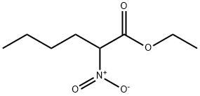 에틸2-니트로헥사노에이트 구조식 이미지